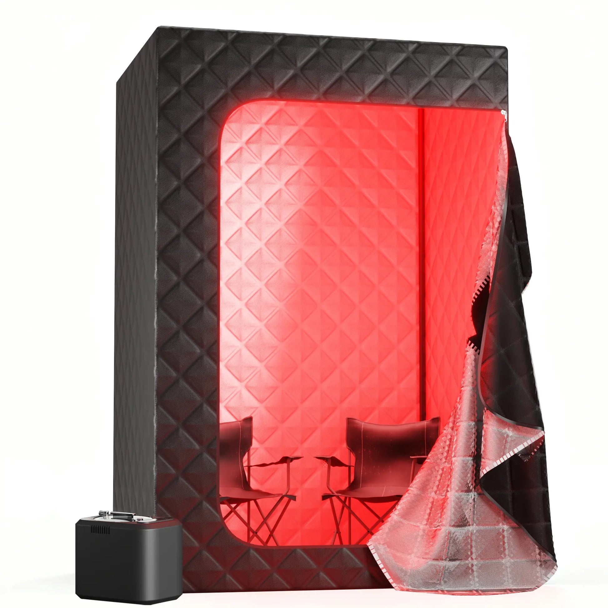 Lucears GlowSteam™ 2 Person Home Sauna with Red Light Therapy