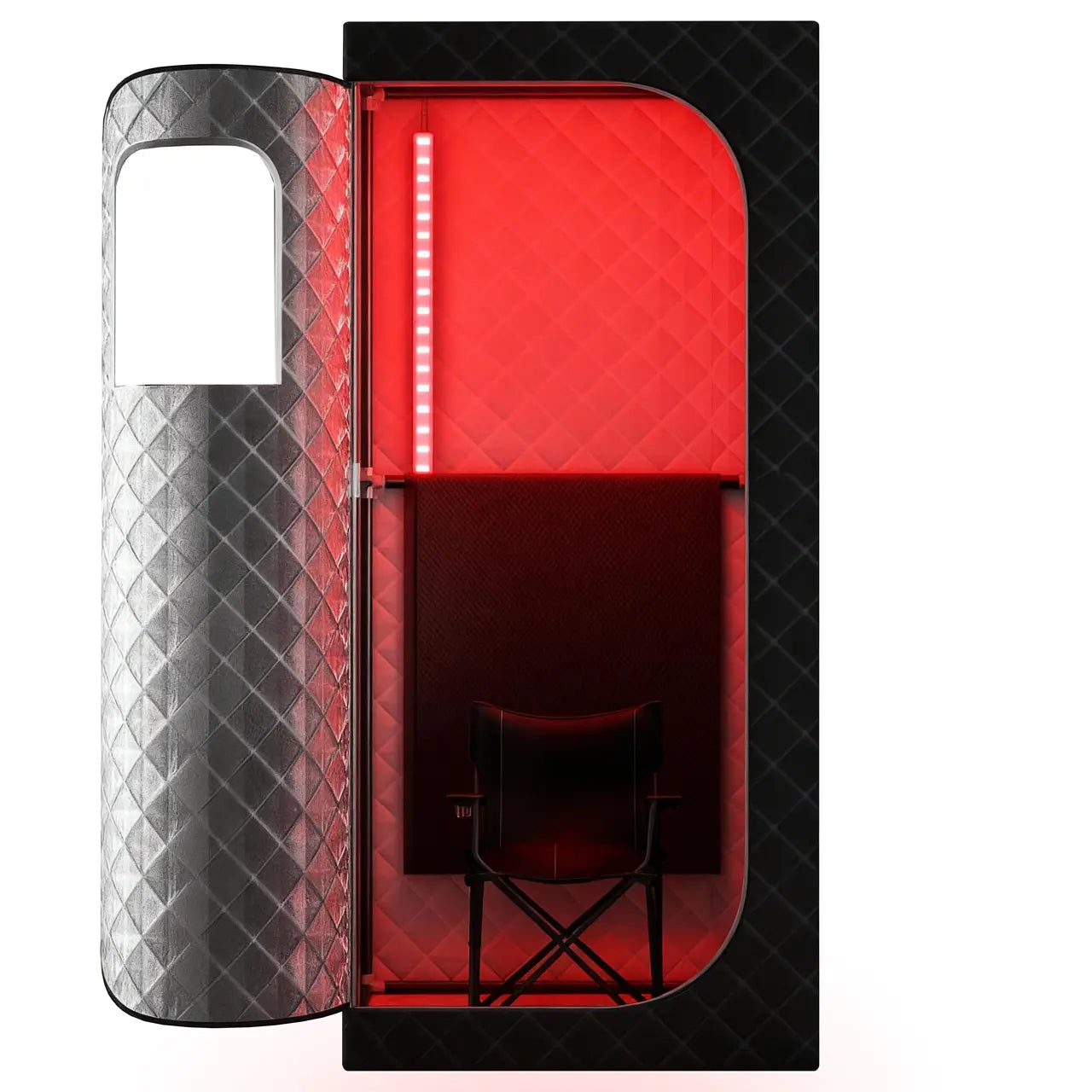 the infrared sauna with upgraded red light tube can improve more on your relaxation