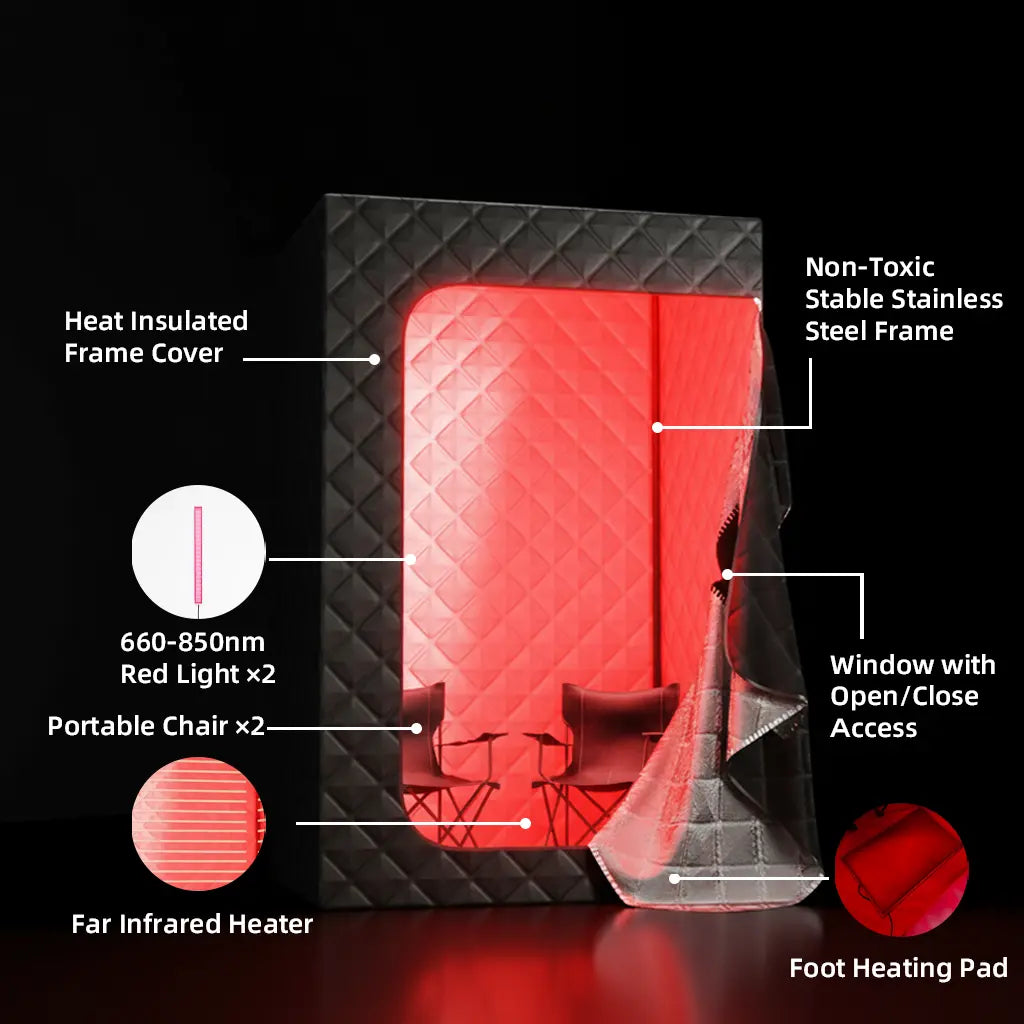 the infrared sauna pro is the top of home use portable sauna