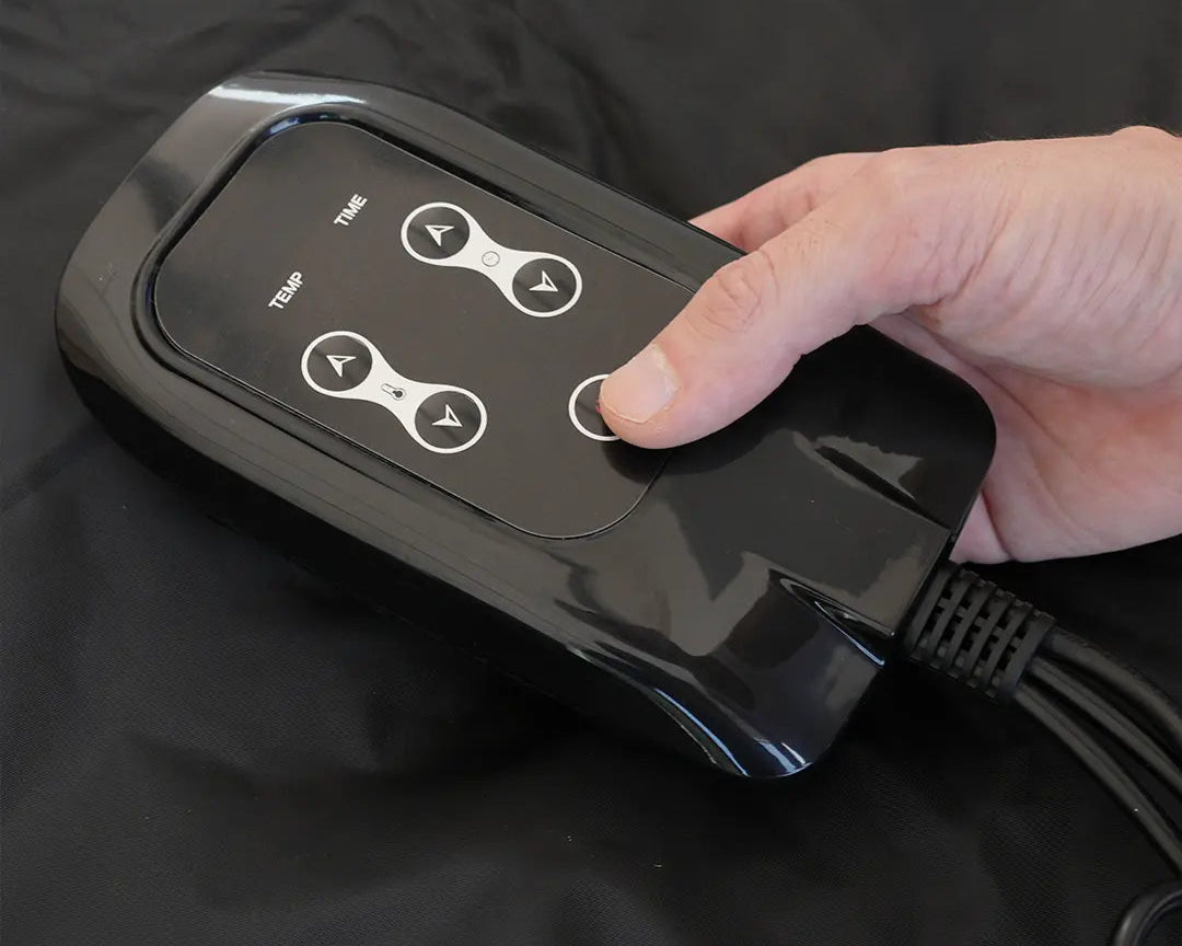 use remote to set your sauna relaxation