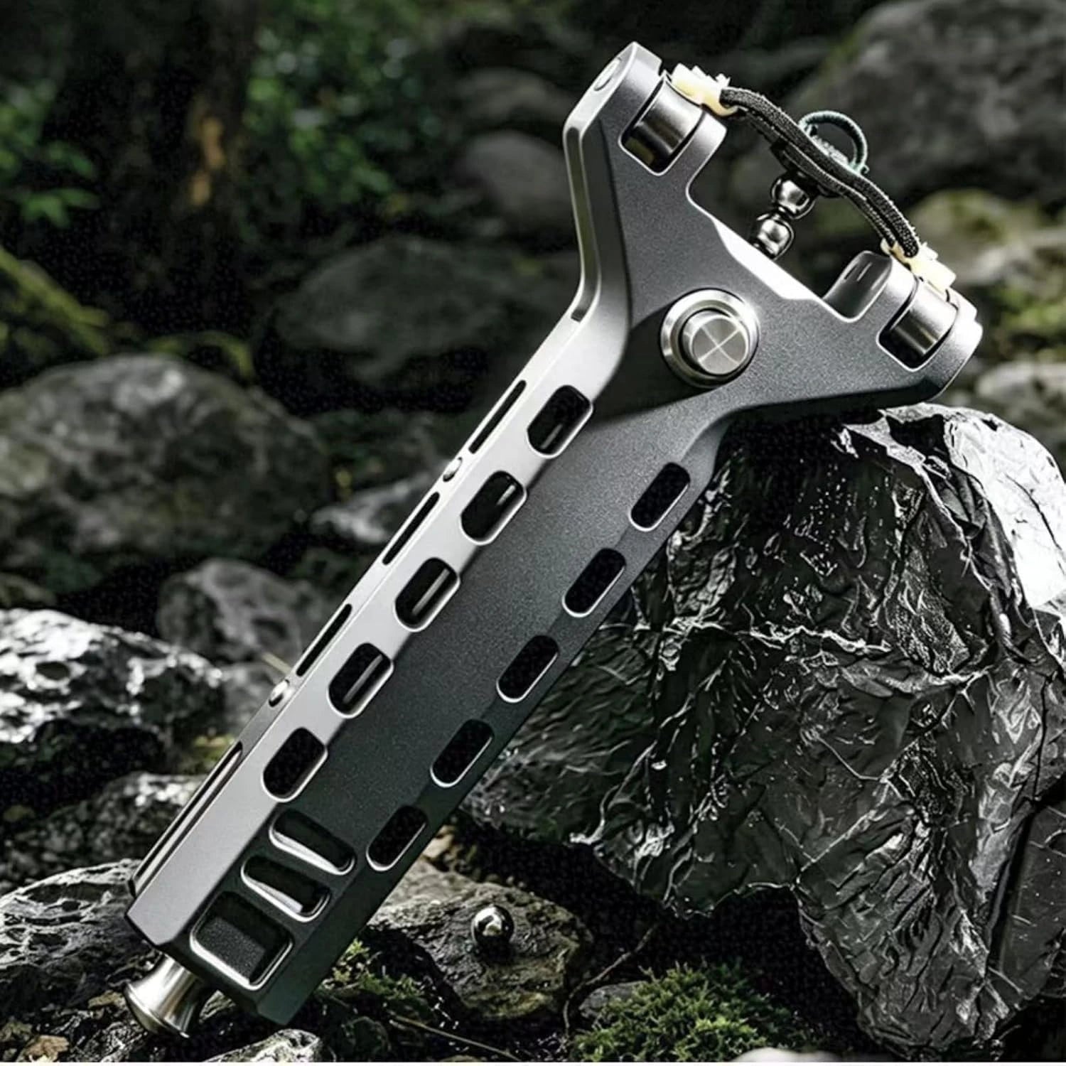 LUCEARS™ Semi Aluminum Alloy Auto Slingshot Kit with Roller Bearings for Adult Target Practice