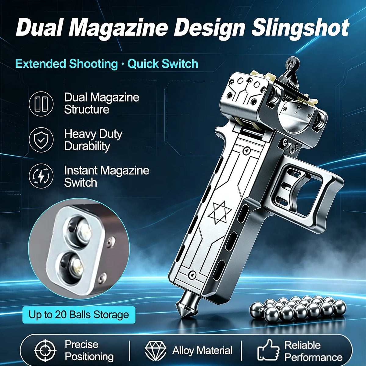LUCEARS™  D5 Full Aluminum Alloy Slingshot Kit