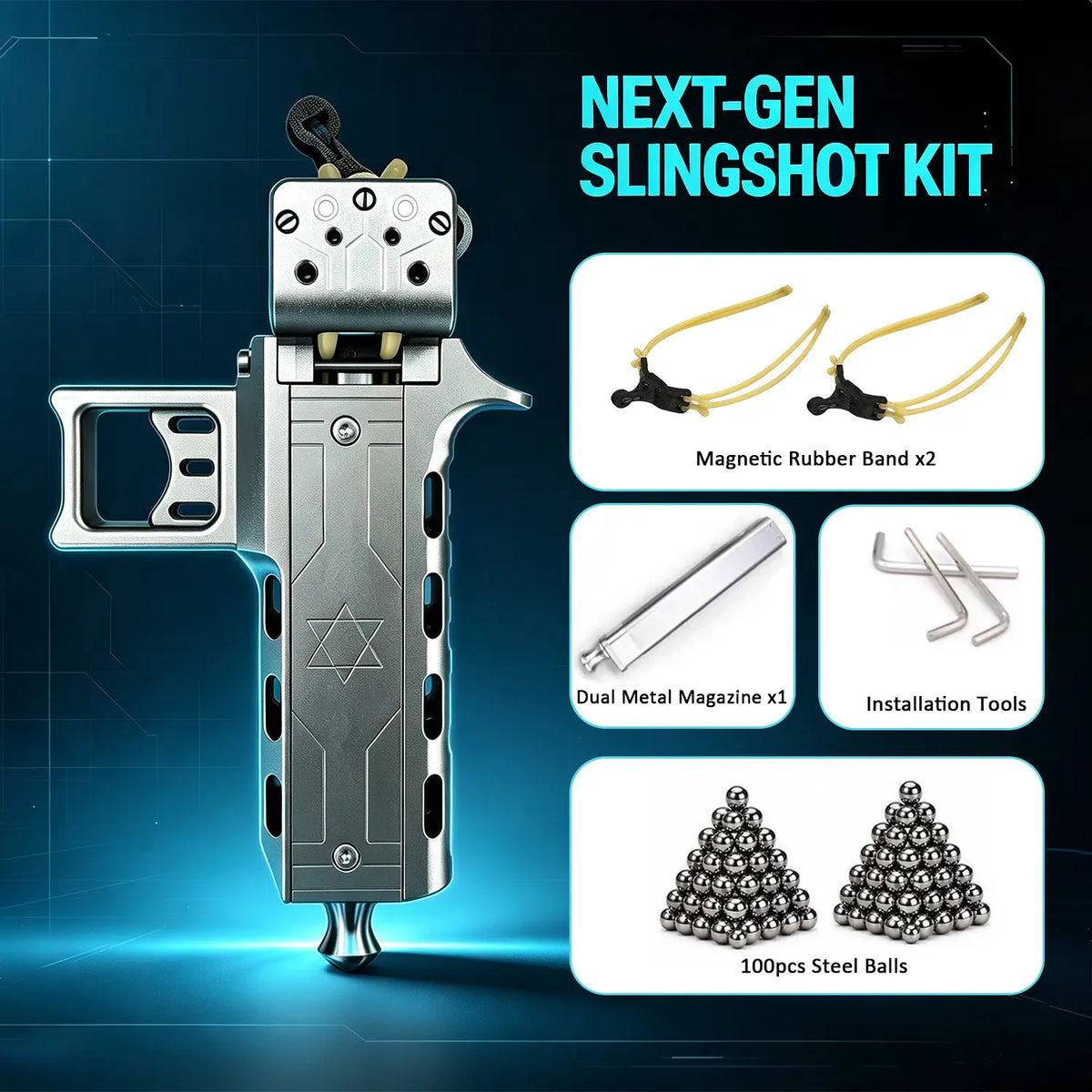 LUCEARS™  D5 Full Aluminum Alloy Slingshot Kit