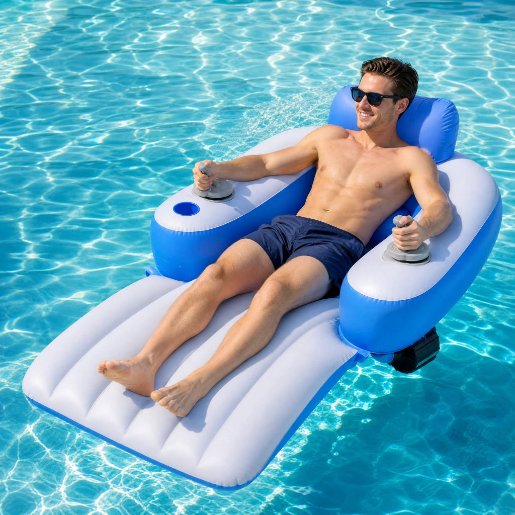LUCEARS™ Motorized Inflatable Pool Float with Dual Thrusters