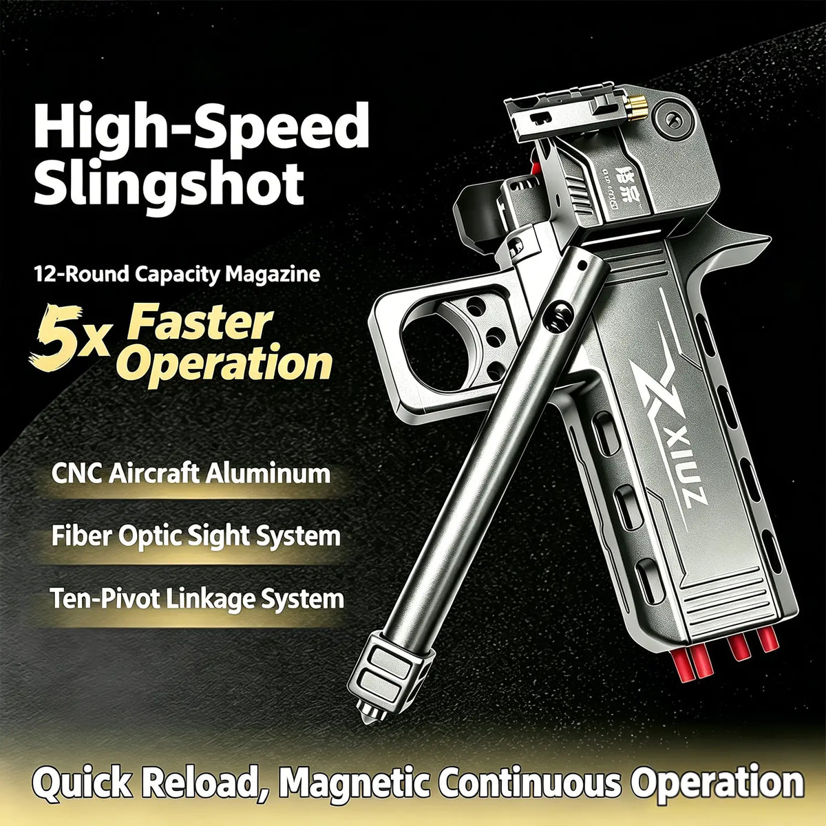 LUCEARS™  D4 Full Aluminum Alloy Slingshot Kit