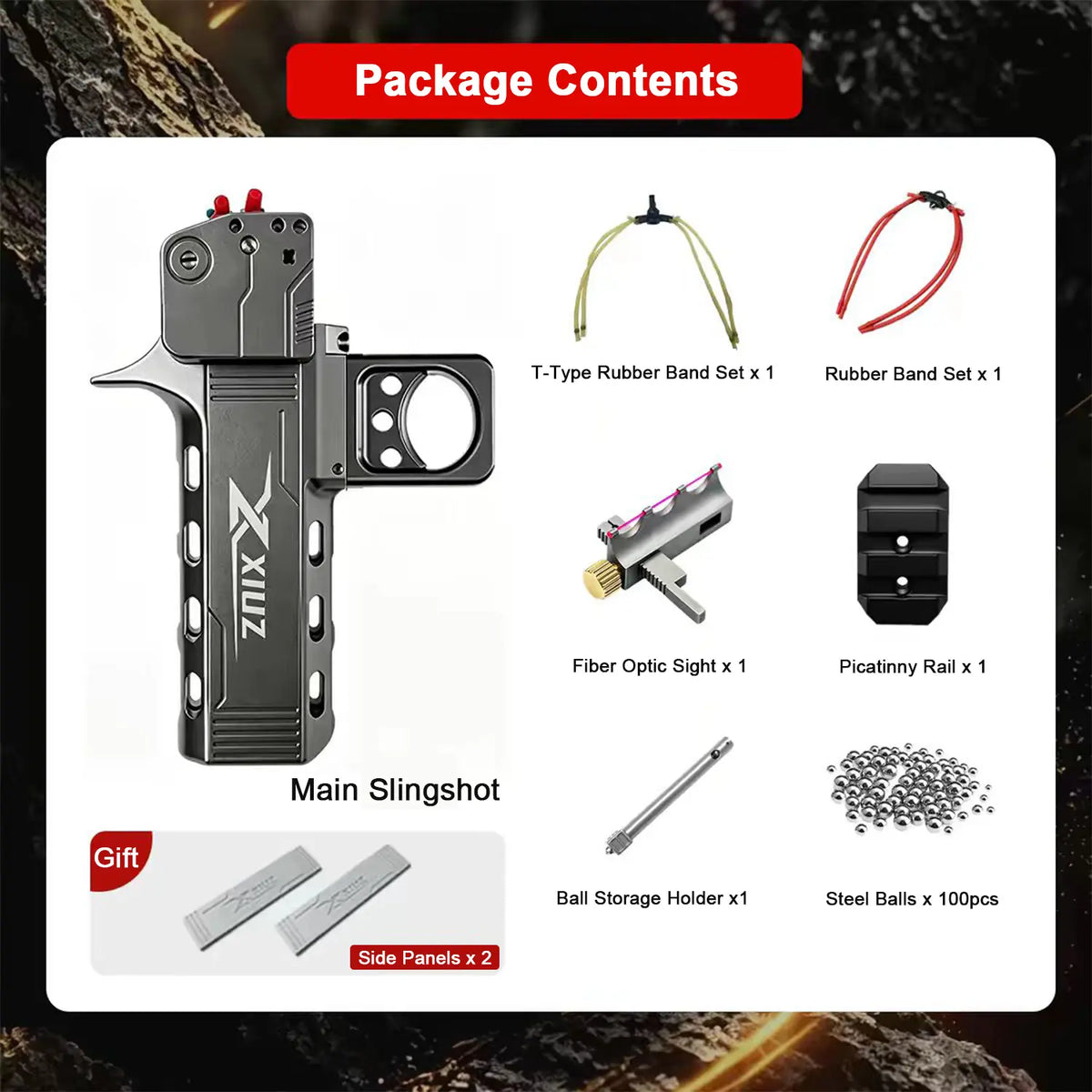 LUCEARS™  D4 Full Aluminum Alloy Slingshot Kit