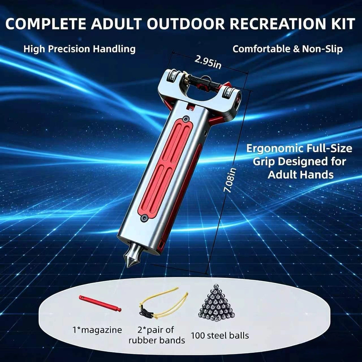 LUCEARS™  D3 Full Aluminum Alloy Slingshot Kit