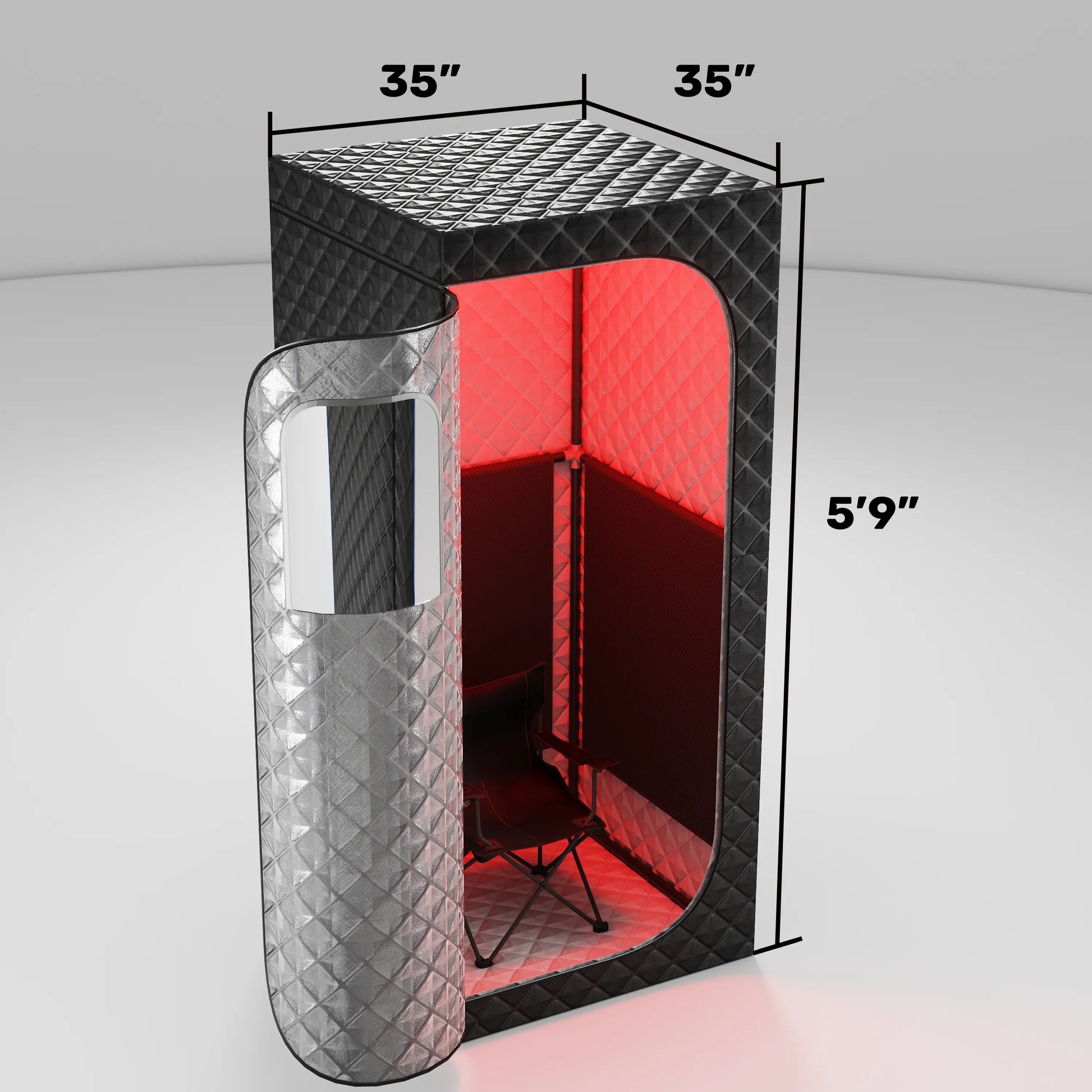 Lucears 1 person steam sauna size is suitable for weight loss, detoxification and relaxation at home