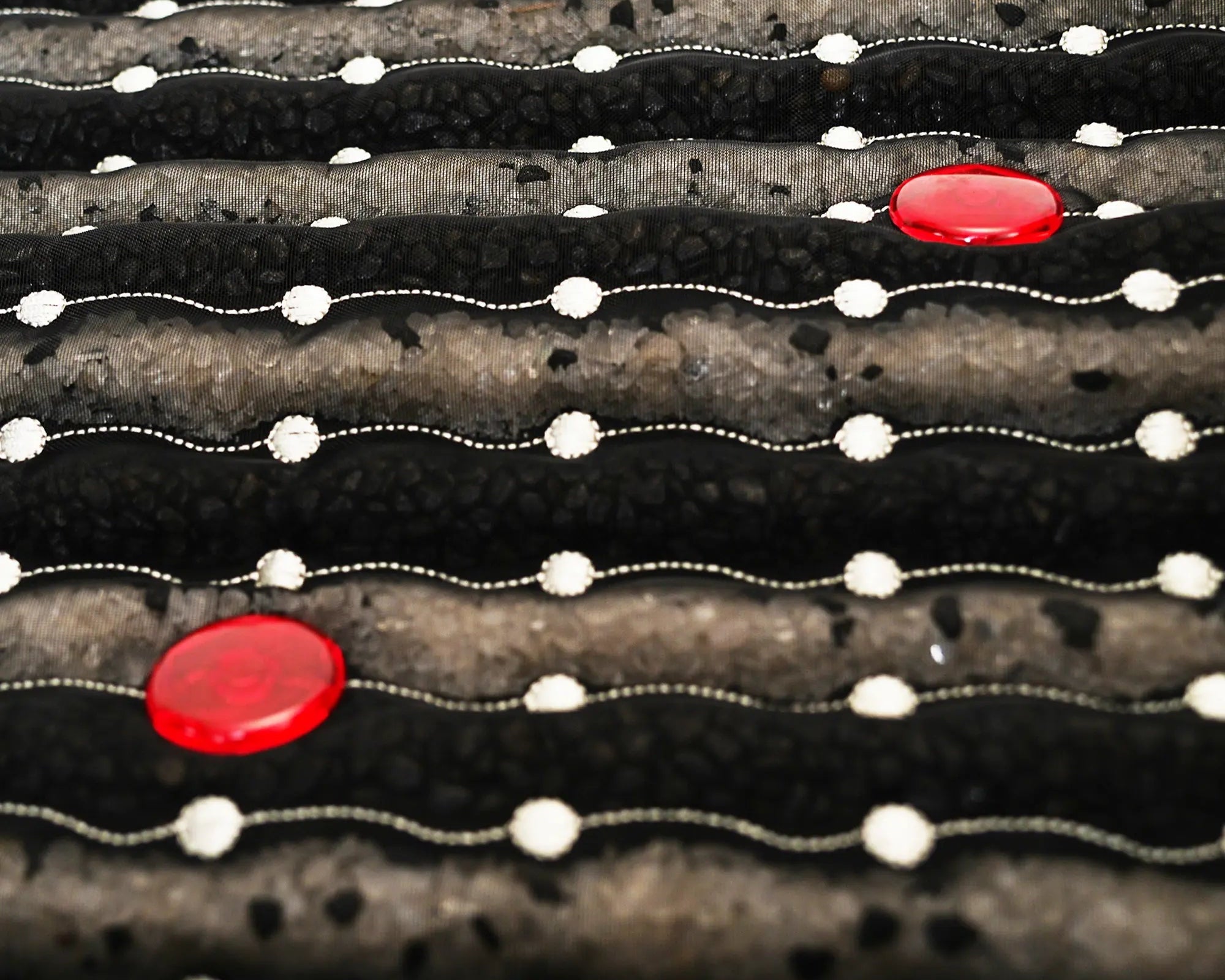 our demi pemf mat has a layer of gemstones for better experience