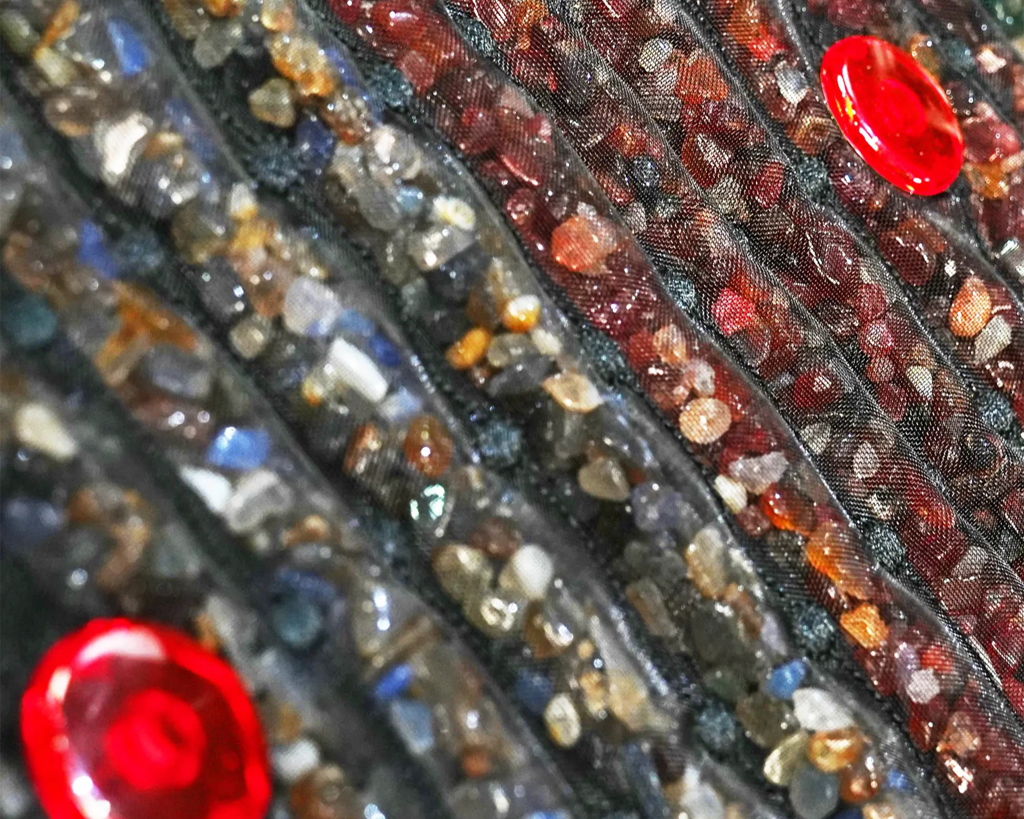 our PEMF Mat features a variety of gem stones
