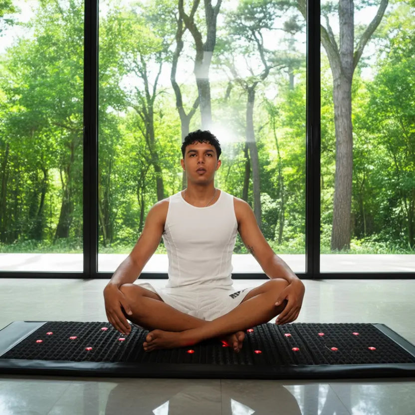 top pemf relaxation with a piece of pemf mat