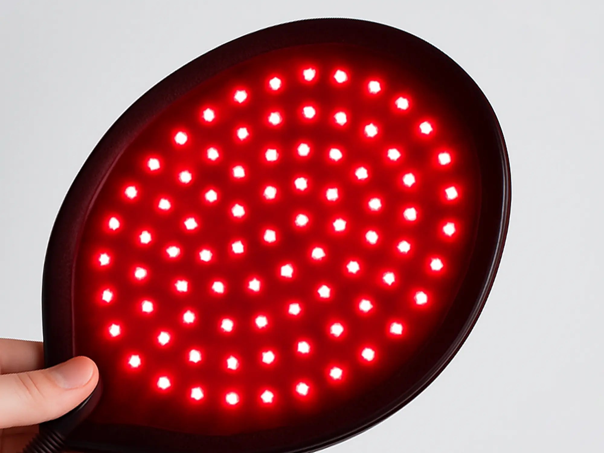 red light session while using infrared sauna
