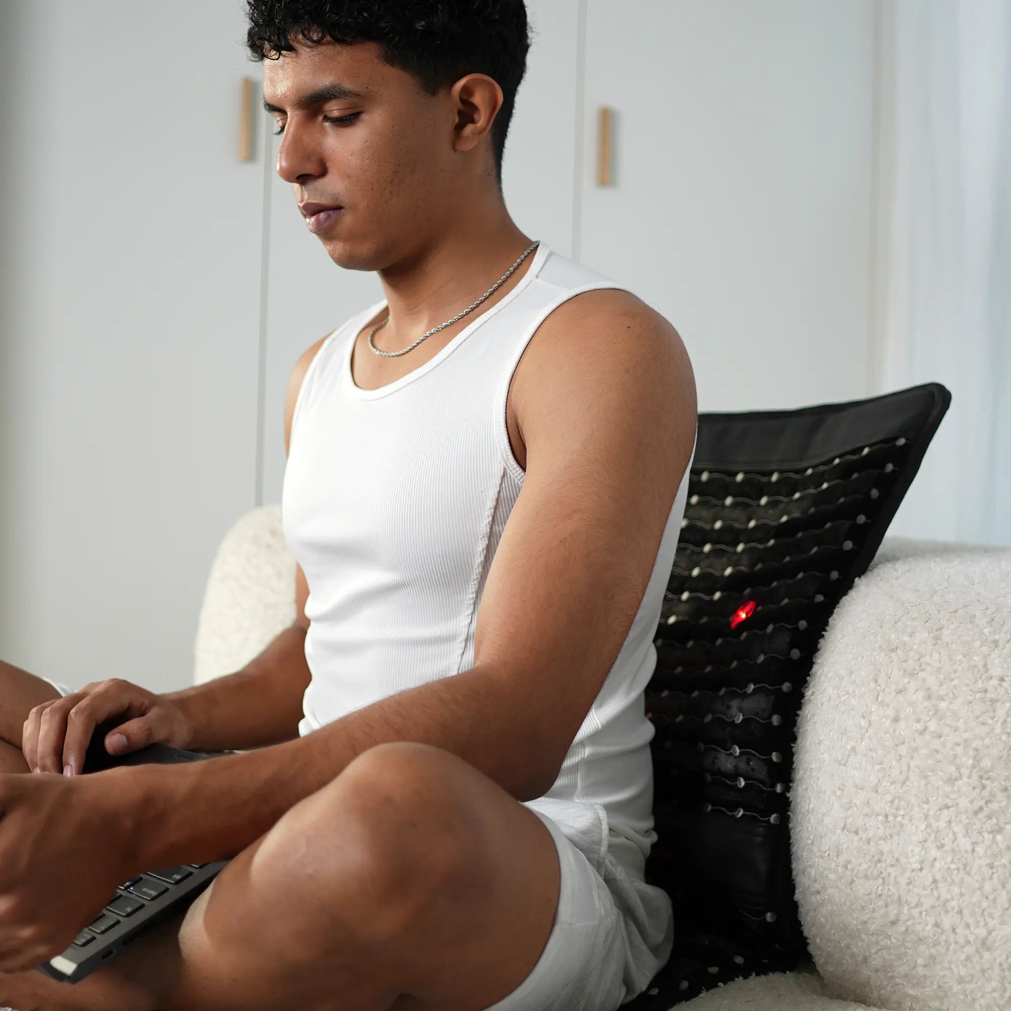 you can use it while sitting to get full infrared pemf mat benefit