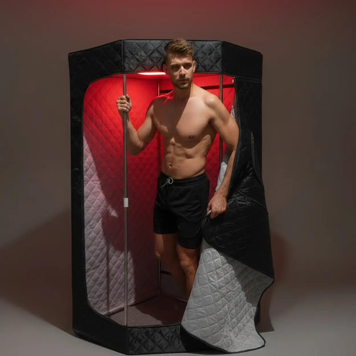 try lucears portable sauna with red light therapy