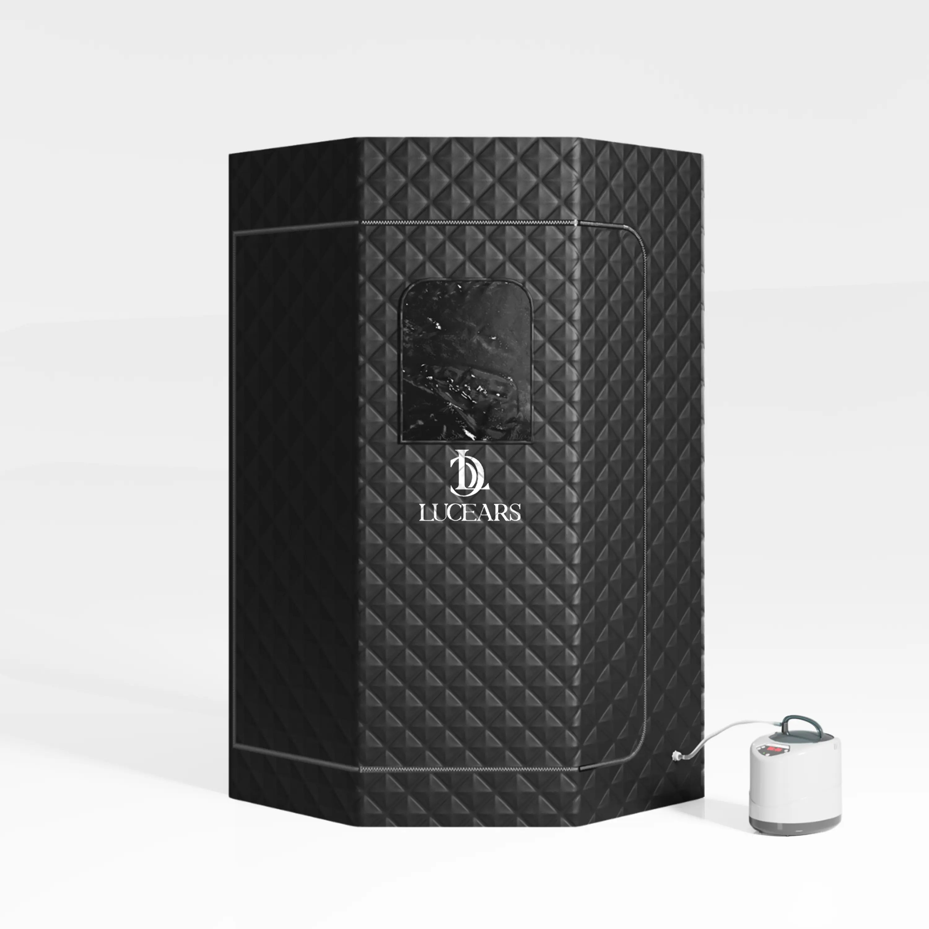 GlowSteam™ 1 Person Red Light Steam Sauna With Ice Bath